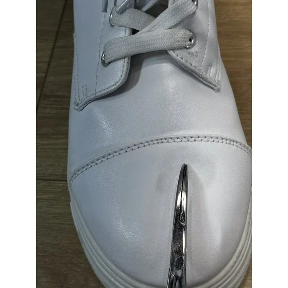 Koi‎ Footwear Women's Platform Ankle Boots Size 9 White Lace Up Lug Sole - Picture 14 of 16